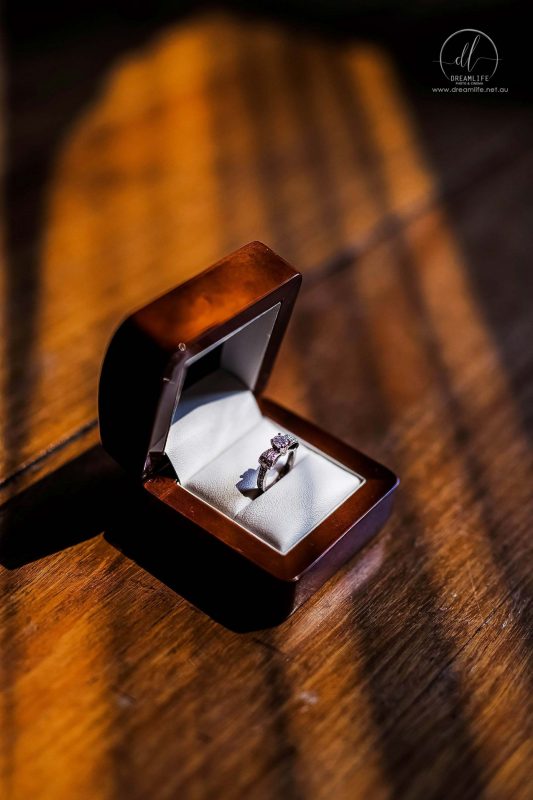 wedding ring in a ring box